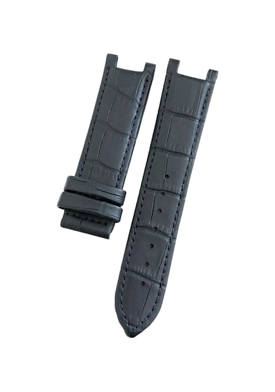 Guess Uyumlu 22 Mm Hakiki Deri Saat Kordonu Klipsli Model - Lacivert Çok Renkli
