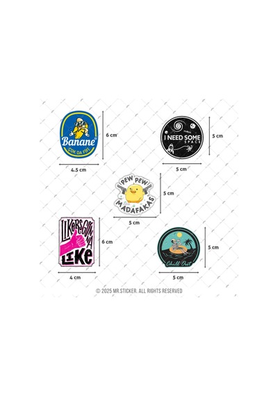 Bdls15 Küçük Boy 10lu Sticker Seti