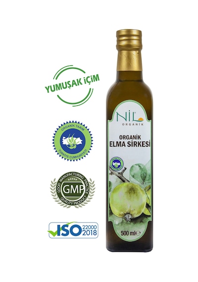Nil Baharat Organik Elma Sirkesi 500 ML