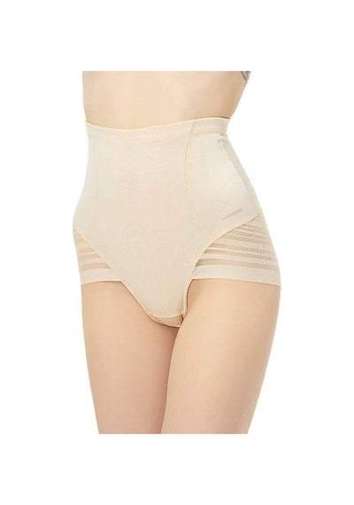 Blackspade Kadın Yüksek Bel Slip Korse Body Cotrol - Tül Detaylı Ten-ten Ten Rengi