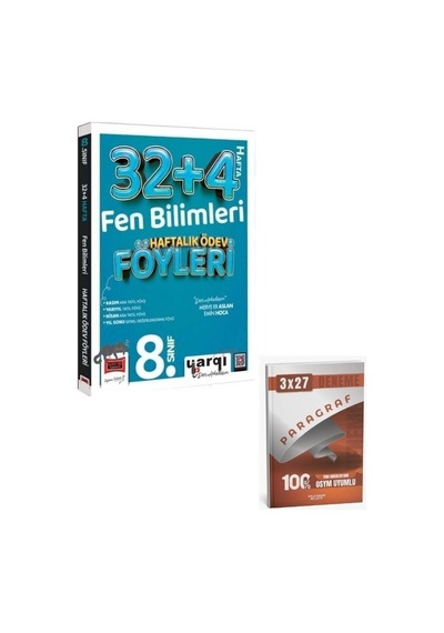 Ders Arkadaşım 2027 8. Sınıf Fen Bilimleri 32+4 Haftalık Ödev Föyleri+ Anla Kazan Paragraf