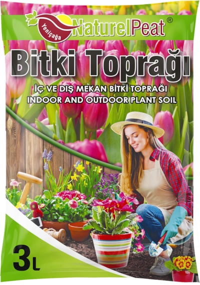 Naturel Peat Bitki Toprağı - 3 Litre 100