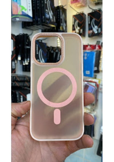 Apple iPhone Uyumlu  16 Pro Kamera Korumalı Mat Magsafe Wireless Şarj Destekli Renkli 45677
