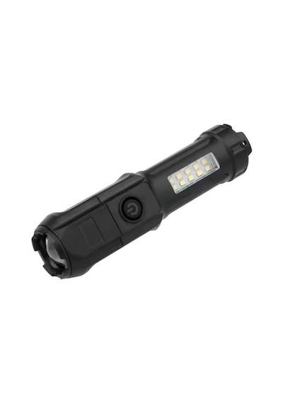 Powermaster 109-b Zoomlu Flash Özellikli Smd Ve Power Led Li Şarjlı Plastik Kasa El Feneri Powerbank Özellikli