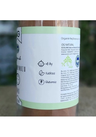 OG natural Organik Keçiboynuzu Unu 250 G