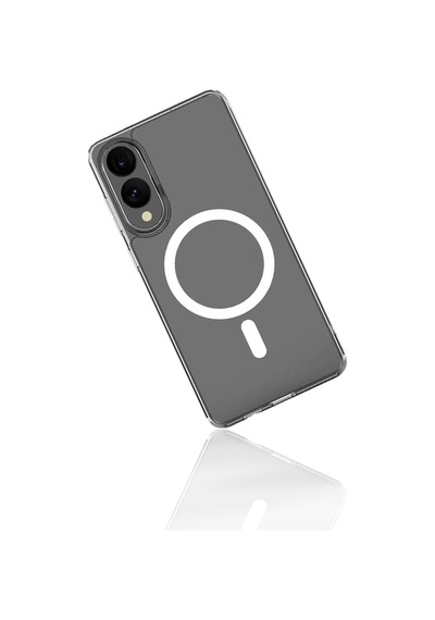Samsung Galaxy Uyumlu S25 Edge Kılıf Magneticsafe Şeffaf Silikon - Şeffaf Renk