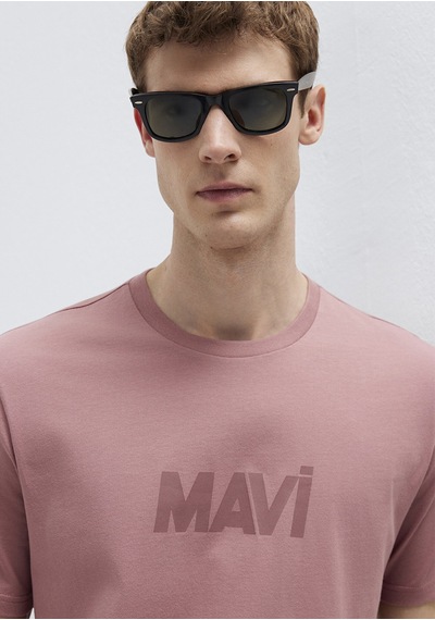 Mavi - Mavi Logo Baskılı Pembe Tişört 0612896-70948