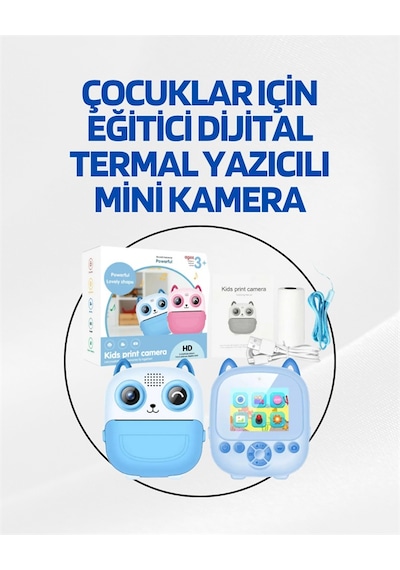 Dijital Termal Yazıcılı Mini Kamera Hd Video & Anında Fotoğraf Çıktısı - Lisinya
