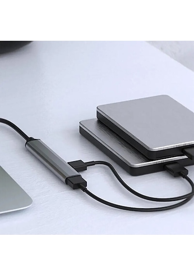 2in1 Usb Ve Type C To 4 Port Usb Çoğaltıcı Hub Çevirici 1xusb 3.0