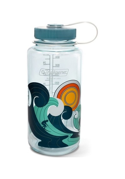 Nalgene 32 Oz Retro Seafoam Tritan Suluk Matara 1 Litre Açık Mavi