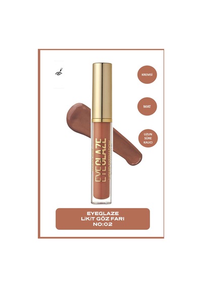 Eye Glaze Liquid Eyeshadow No: 02 Cinnamon - Likit Göz Farı