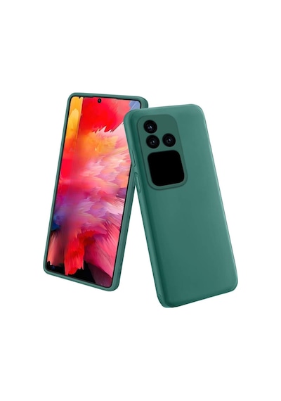 Vivo V30 Pro Uyumlu Silikon Kılıf - Kamera Korumalı Esnek Pastel Renk Kapak - Yeşil