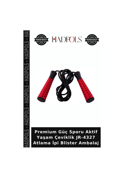 Premium Güç Sporu Aktif Yaşam Çeviklik Jr-4327 Atlama İpi Blister Ambalaj