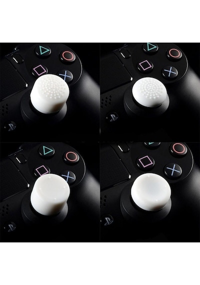 Ps4-ps5 Uyumlu 8in1 Analog Koruyucu Ve Yükseltici Pad Beyaz