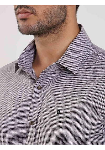 Dufy Kahverengi Erkek Slim Fit Kareli Brent Yaka Uzun Kol Gömlek - 100239-kahverengi Kahverengi Dufy Kahverengi Erkek Slim Fit Kareli Brent Yaka Uzun Kol Gömlek - 100239-kahverengi Kahverengi