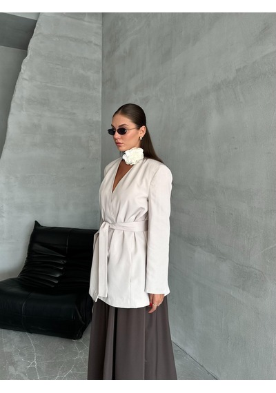 Taş Elegant Kuşaklı Ceket TAŞ Taş