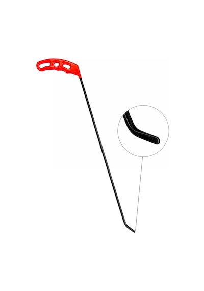 40 Cm 6 Mm Çap Sağlı Sollu Tek Kıvrımlı Sağ Boyasız Göçük Düzeltme Çubuğu, Pdr Çubuk - S6-04
