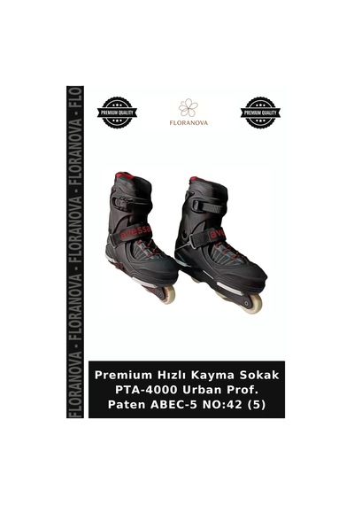 Premium Hızlı Kayma Sokak Pta-4000 Urban Prof. Paten Abec-5 No:42 5 Çok Renkli