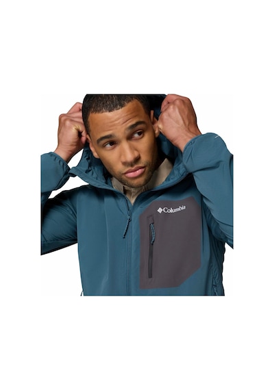 Columbia Tall Heights Iıı Kapüşonlu Erkek Softshell-9128 Mavi