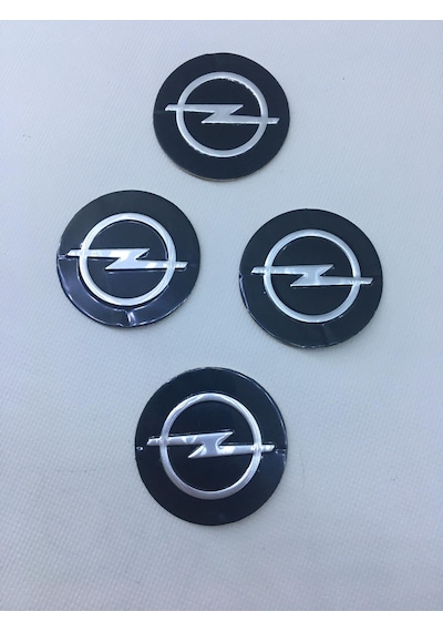 Opel Siyah Jant Göbeği Arma - Etiket