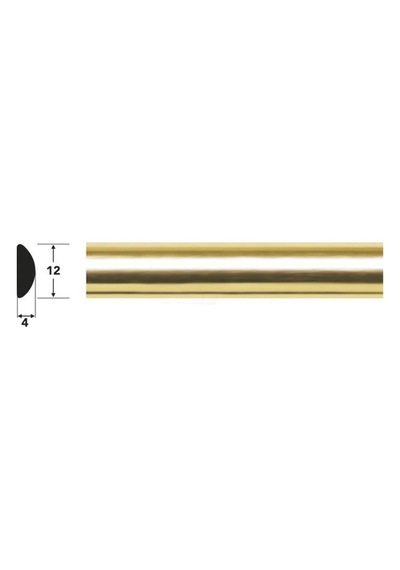 Gold Altın Yapışkanlı Nikelaj Tampon Panjur Şeridi 12 Mm 5 Metre