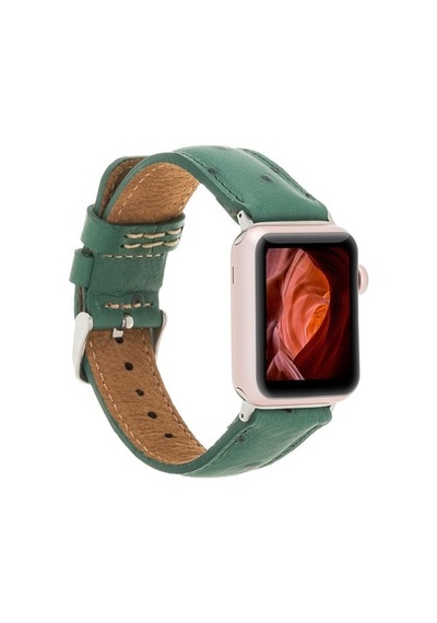 Bouletta Apple Watch Uyumlu Deri Kordon 42-44-45Mm De6 Yeşil