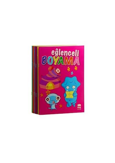 Eğlenceli Boyama Seti - 10 Kitap Takım- Ema Çocuk