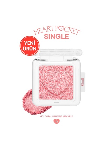 Peripera Heart Pocket Single G01 Coral Dancing Machine G01