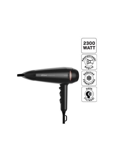 Arzum AR5134 Hairstar Neo Saç Kurutma Makinesi 2300 W, Soğuk Hava Fonksiyonu, Siyah