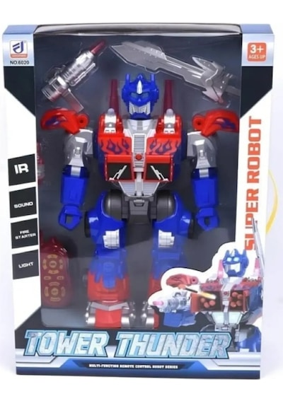 Toycraft 40 Cm Uzaktan Kumandalı Pilli Işıklı Ve Sesli Robot Sarı