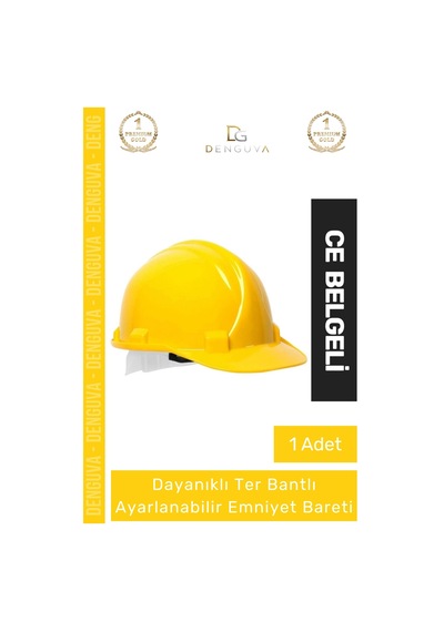 Baret Essafe Ce Belgeli Havalandırmalı Ekonomik Profesyonel İş Güvenliği Sarı Emniyet Bareti