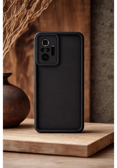Mi Redmi Note 10 Pro Ve Redmi Note 10 Pro Max Uyumlu Kamera Çıkıntılı Mat Silikon Telefon Kılıfı Resimdeki
