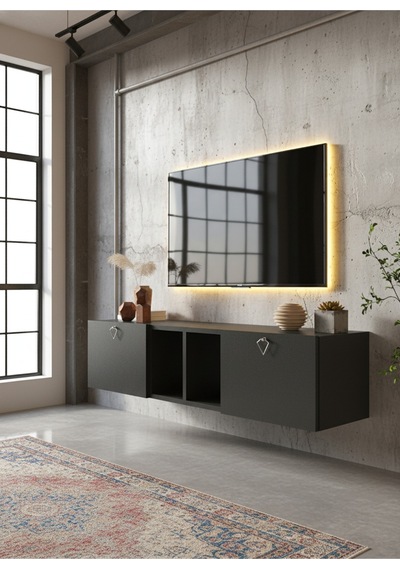 Resital Tv Ünitesi S1240-4 Antrasit Antrasit