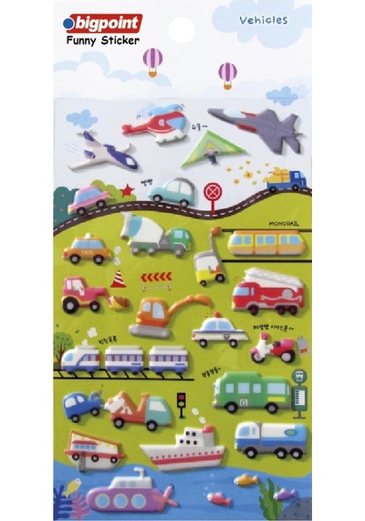 Bigpoint Sticker Karışık Araçlar X 15 Adet