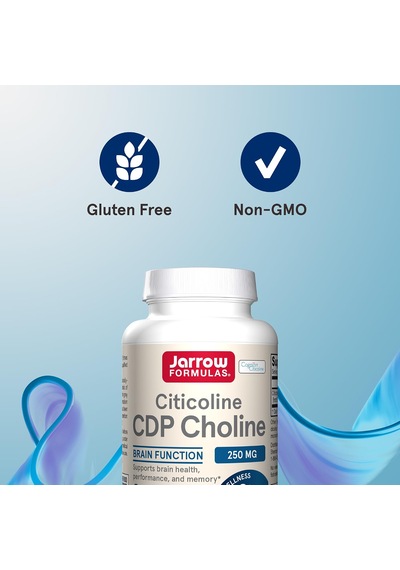 Jarrow Formulas, Citicoline, Cdp Choline, 250 Mg, 120 Capsules Orijinal Usa Menşeii Dmmedicineden