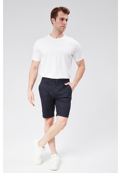 Braccas Erkek Modal Karşımlı Chino Slim Fit Şort Lacivert Lacivert