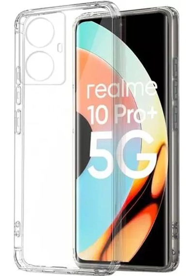 Cosmotex Newface Realme 10 Pro Plus 5g Kılıf Lüx Şeffaf Silikon