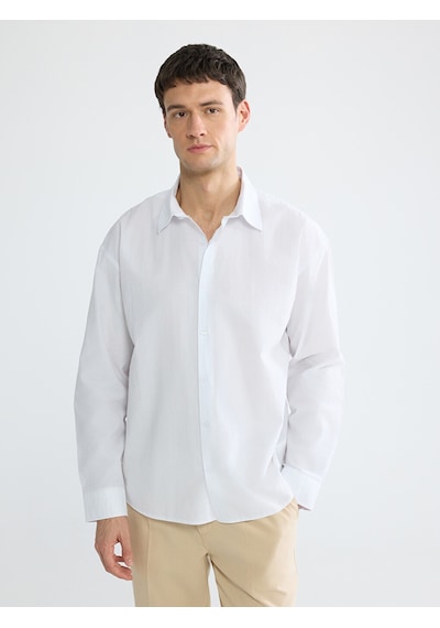 Lcw Vision Beyaz Regular Fit Poplin Erkek Basic Gömlek