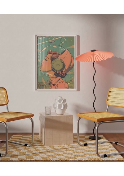 Çerçevesiz Poster Uzay Kadınları