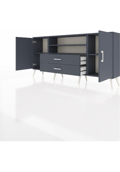 Arges Konsol 4 Raflı 2 Çekmeceli 2 Kapaklı 176x30x83 Antrasit-antrasit/antrasit Antrasit/antrasit Arges Konsol 4 Raflı 2 Çekmeceli 2 Kapaklı 176x30x83 Antrasit-antrasit/antrasit Antrasit/antrasit