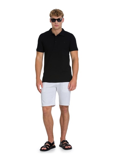 Hatemoğlu Siyah Regular Fit 100% Pamuk Polo Yaka Tişört