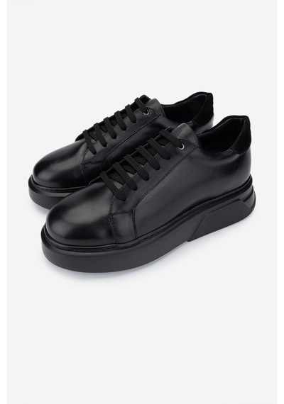 Valmenti Erkek Hakiki Deri Sneakers & Spor Ayakkabı 771 35110 Erk Ayk Y25 Sıyah Dr/syh Siyah