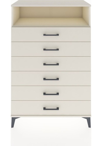 Hyperion Dolap Tek Raflı 6 Çekmeceli 88x44x134 Aytaşı-aytaşı Aytaşı