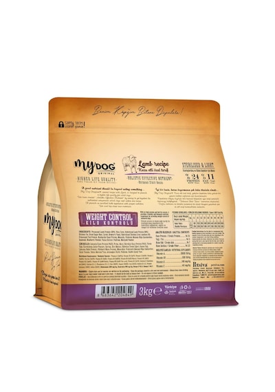 Mydog Az Tahıllı Kuzu Etli Diyet & Kısır Köpek Maması 3kg