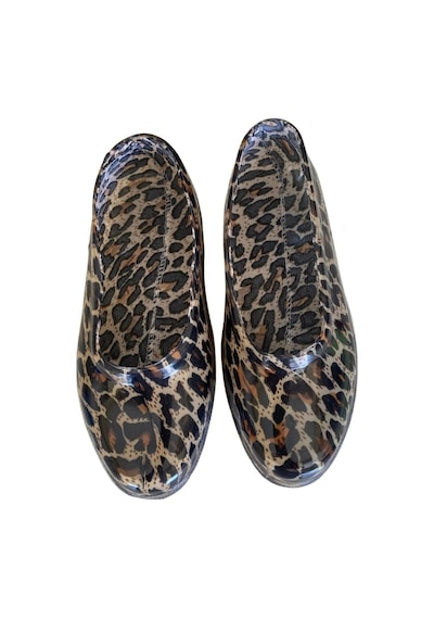 Patik Çiçekli Bahçe Ve Tarım Kız Çocuk Ayakkabısı 21-28 Leopar Leopar