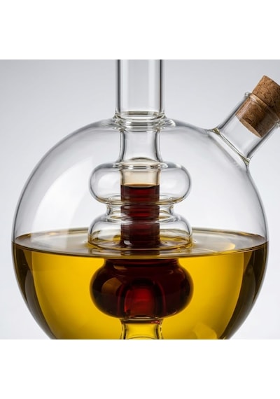 Lexroo Borosilikat Cam Çift Bölmeli Yağlık Ve Sirkelik 350 Ml Çok Renkli