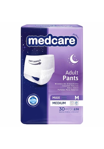 Medcare 8 Damla Maxi Emici Külot Hasta Bezi M 30'lu