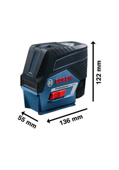Gcl 2-50 C Çizgi Lazer 20m Çalışma Alanı Alıcı İle 50 M , 4 X Aa Pil, Ip 54 Toza Karşı Koruma Sistemi, Kırm