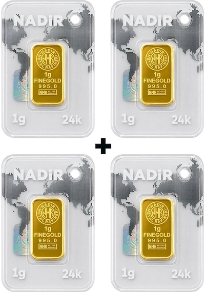 Nadir Gold 24 Ayar 4 Gram Külçe Altın