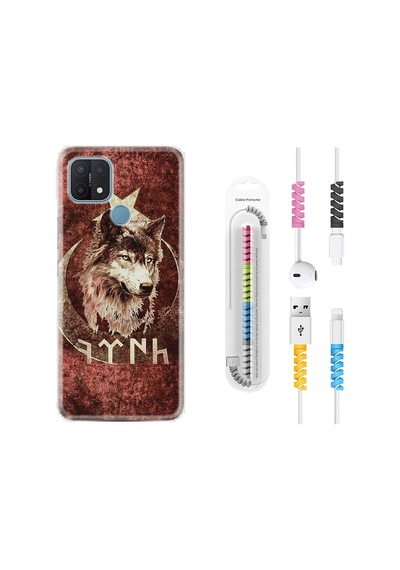 Oppo A15S Kılıf Kablo Koruyuculu Göktürk 3 1412